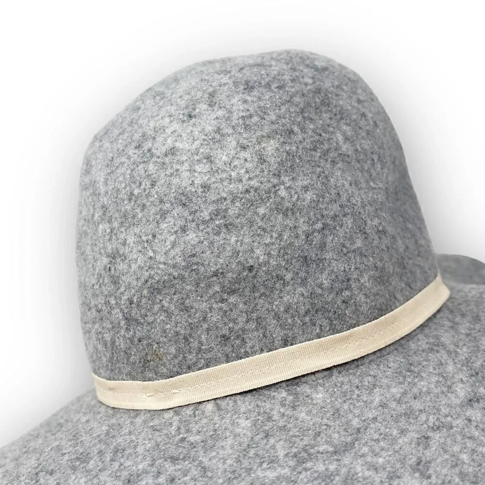 Old Navy Round Crown Gray Wool Floppy Hat Women’s Small/Medium
